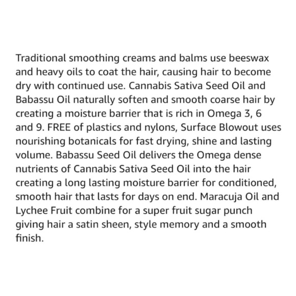 Surface Blowout Smoothing Balm for Coarse and Unruly Hair - Picture 4 of 5